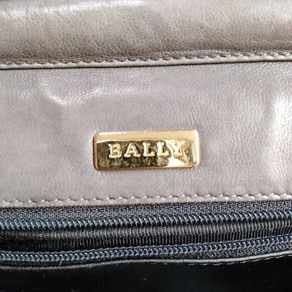 Bally Shoulder Bag Gray Leather 3355430 - Picture 7 of 9